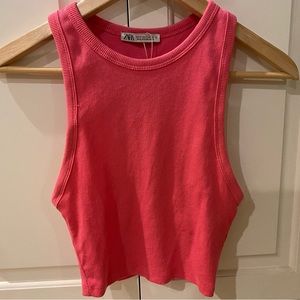 Pink Zara Crop Tank